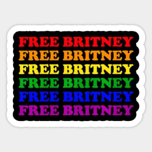 FreeBritney Free Britney  Pride Month LGBTQ Sticker